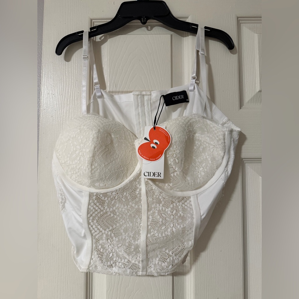 Cider Ivory Lace Bustier